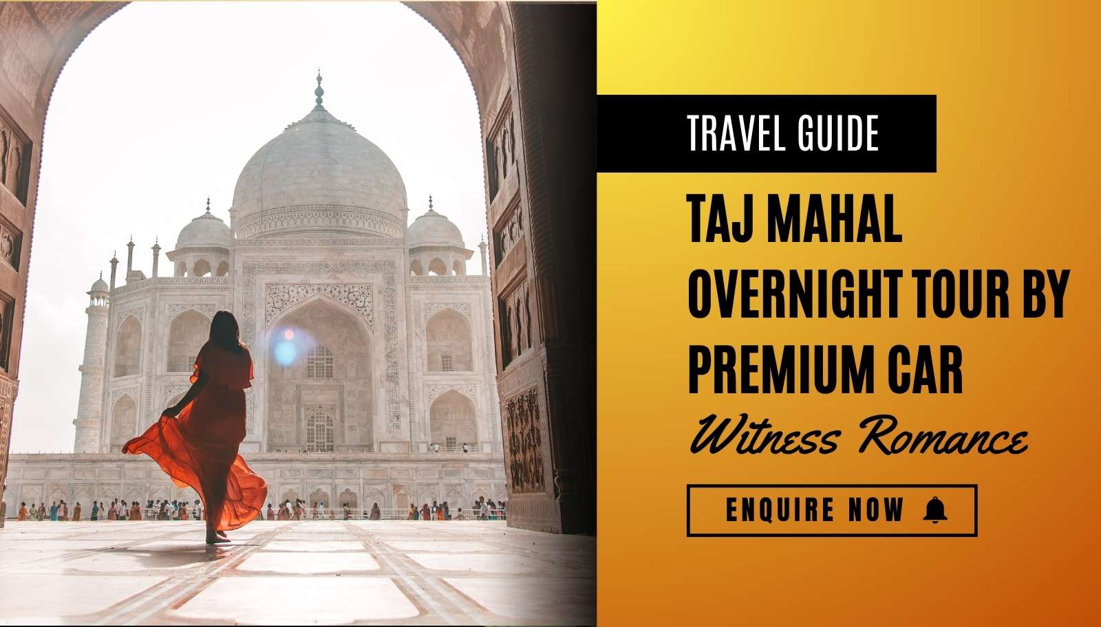 Taj Mahal Overnight tour by car